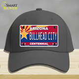 Arizona Centennial Bullhead City Novelty License Plate Hat Cotton / Charcoal