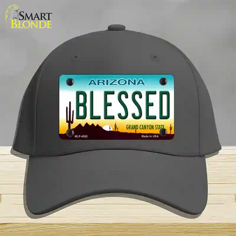 Blessed Arizona Novelty License Plate Hat Cotton / Charcoal