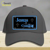 Jesus Is Coming Novelty License Plate Hat Cotton / Charcoal