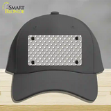Grey Polka Dot Novelty License Plate Hat Cotton / Charcoal