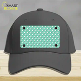 Mint Polka Dot Novelty License Plate Hat Cotton / Charcoal