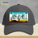 Hot As Hell Arizona Novelty License Plate Hat Cotton / Charcoal