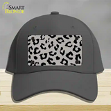 Grey Black Cheetah Novelty License Plate Hat Cotton / Charcoal