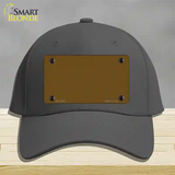 Brown Solid Novelty License Plate Hat Cotton / Charcoal