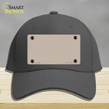 Tan Solid Novelty License Plate Hat Cotton / Charcoal