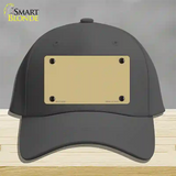 Gold Solid Novelty License Plate Hat Cotton / Charcoal