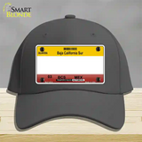 Baja California Sur Blank Novelty License Plate Hat Cotton / Charcoal