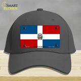 Dominican Republic Flag Novelty License Plate Hat Cotton / Charcoal