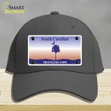 South Carolina Blank Novelty License Plate Hat Cotton / Charcoal