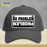 No Problem Novelty License Plate Hat Cotton / Charcoal