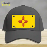 New Mexico State Flag Novelty License Plate Hat Cotton / Charcoal