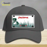 Louisiana 200 Years Blank Novelty License Plate Hat Cotton / Charcoal