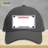 Louisiana Sportsman Blank Plate Novelty License Plate Hat Cotton / Charcoal