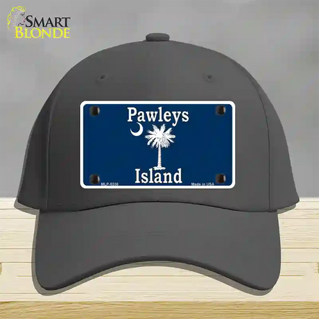 Pawleys Island Blue Novelty License Plate Hat Cotton / Charcoal
