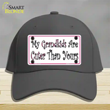 My Grandkids Are Cuter Novelty License Plate Hat Cotton / Charcoal