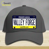 Valley Forge Pennsylvania State Novelty License Plate Hat Cotton / Charcoal