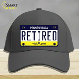 Retired Pennsylvania State Novelty License Plate Hat Cotton / Charcoal