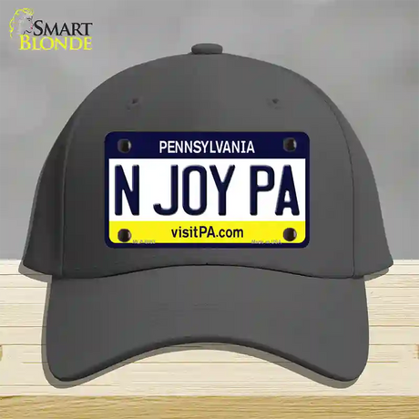 N Joy Pennsylvania State Novelty License Plate Hat Cotton / Charcoal