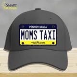 Moms Taxi Pennsylvania State Novelty License Plate Hat Cotton / Charcoal