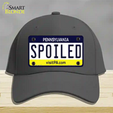 Spoiled Pennsylvania State Novelty License Plate Hat Cotton / Charcoal
