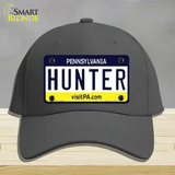 Hunter Pennsylvania State Novelty License Plate Hat Cotton / Charcoal