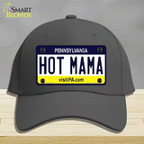 Hot Mama Pennsylvania State Novelty License Plate Hat Cotton / Charcoal
