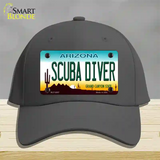 Arizona Scuba Diver Novelty License Plate Hat Cotton / Charcoal