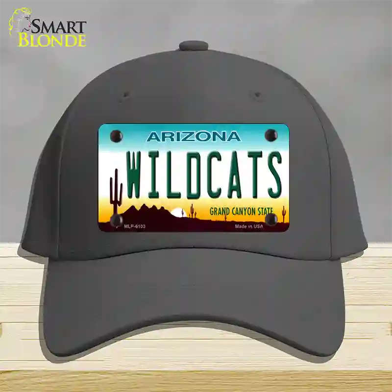 Wildcats Arizona Novelty License Plate Hat Cotton / Charcoal