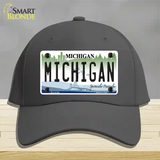 Michigan Novelty License Plate Hat Cotton / Charcoal