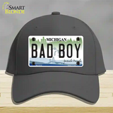 Bad Boy Michigan Novelty License Plate Hat Cotton / Charcoal