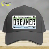 Dreamer Michigan Novelty License Plate Hat Cotton / Charcoal