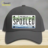 Spoiled Michigan Novelty License Plate Hat Cotton / Charcoal