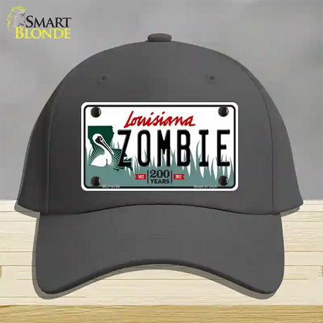 Zombie Louisiana Novelty License Plate Hat Cotton / Charcoal
