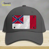 Third Confederate Flag Novelty License Plate Hat Cotton / Charcoal
