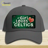 This Girl Loves Her Celtics Novelty License Plate Hat Cotton / Charcoal