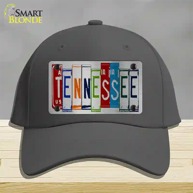 Tennessee License Plate Art Novelty License Plate Hat Cotton / Charcoal