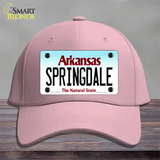 Springdale Arkansas Novelty License Plate Hat Cotton / Pink