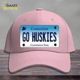 Go Huskies Connecticut Novelty License Plate Hat Cotton / Pink