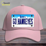Go Hawkeyes Iowa Novelty License Plate Hat Cotton / Pink