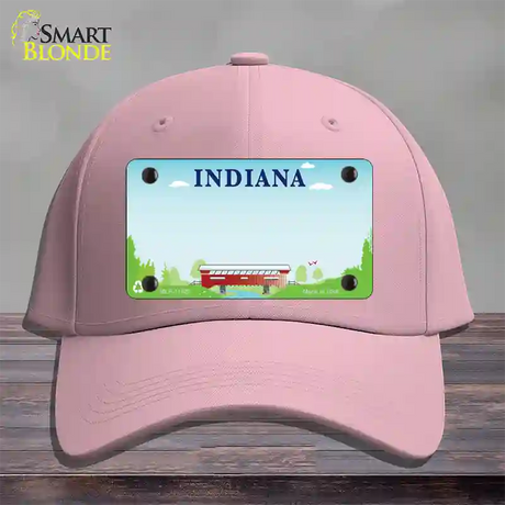Indiana Recycle State Blank Novelty License Plate Hat Cotton / Pink
