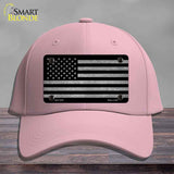 American Flag Black and Gray Novelty License Plate Hat Cotton Pink