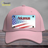 Arkansas with American Flag Novelty License Plate Hat HAT-MLP-12332