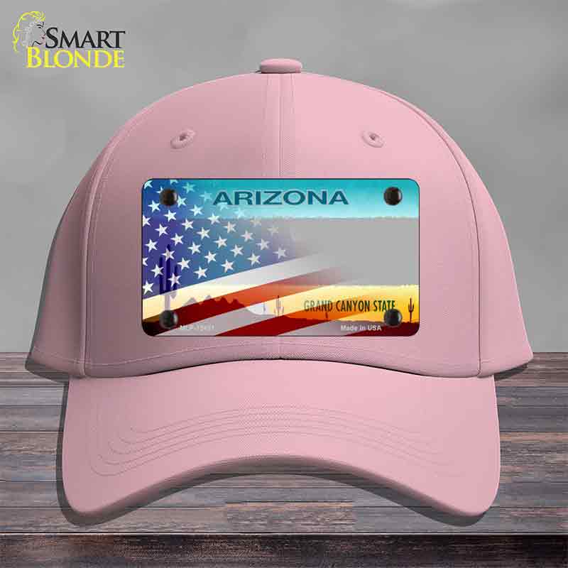 Arizona License Plate American Flag Novelty License Plate Hat HAT-MLP-12431