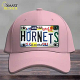 Hornets Strip Art Novelty License Plate Hat Tag Cotton Pink