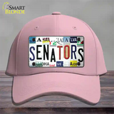 Senators Strip Art Novelty License Plate Hat Tag Cotton Pink