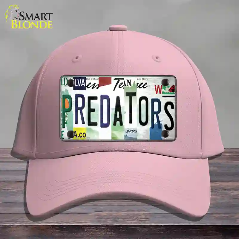 Predators Strip Art Novelty License Plate Hat Tag Cotton Pink