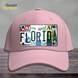 Florida Strip Art Novelty License Plate Hat Tag Cotton Pink