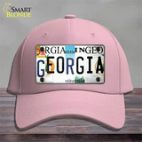 Georgia Strip Art Novelty License Plate Hat Tag Cotton Pink