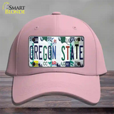 Oregon State Strip Art Novelty License Plate Hat Tag Cotton Pink
