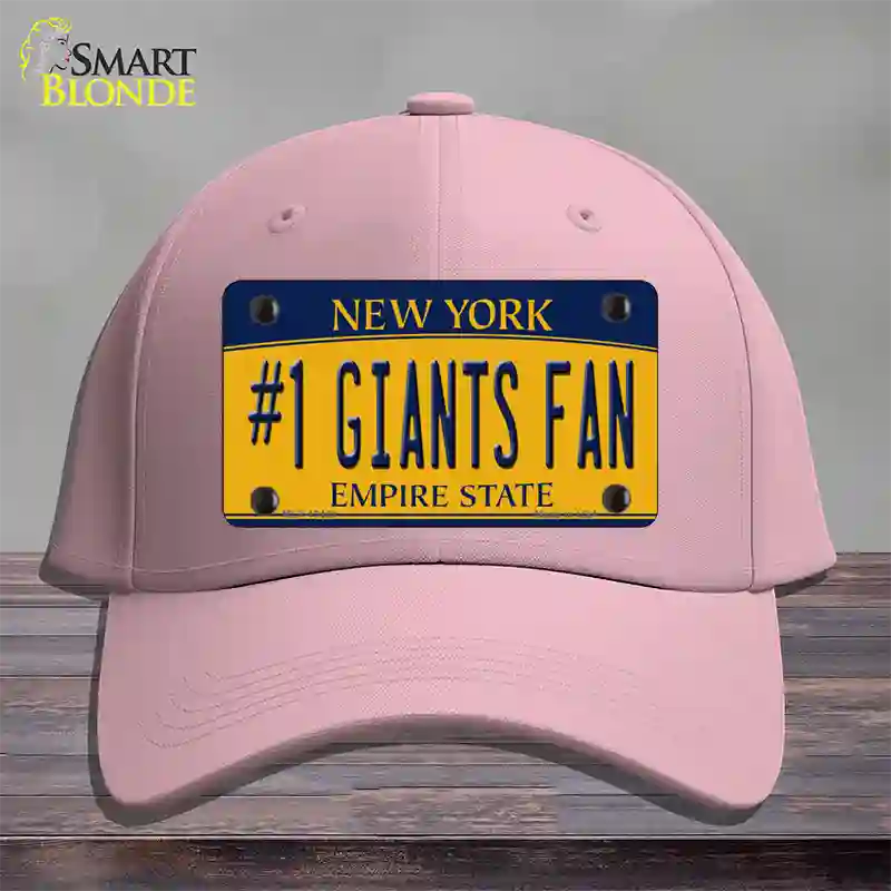Number 1 Giants Fan New York Novelty License Plate Hat Tag Cotton Pink